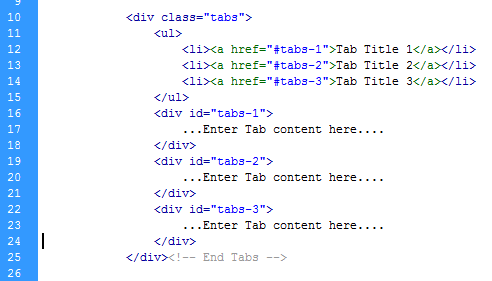 Tabs